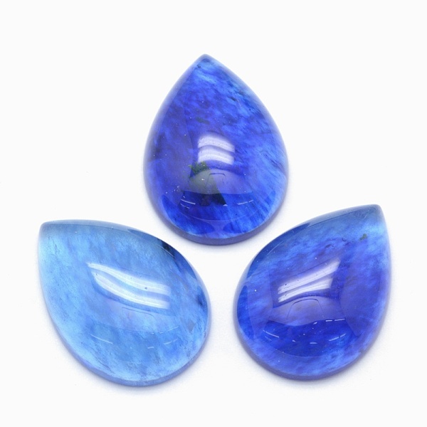 

PandaHall Watermelon Stone Glass Cabochons, Teardrop, 25x18x7mm Watermelon Stone Teardrop