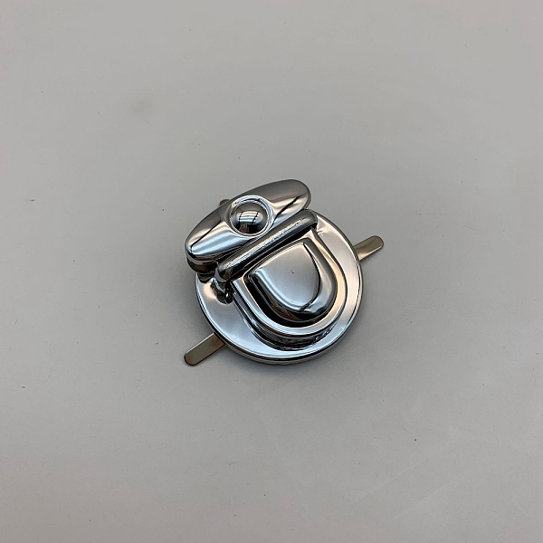 

PandaHall Alloy Bag Tuck Lock Clasps, Purse Thumb Locks, for Bag Replacement Accessories, Platinum, 3.9cm Alloy Flat Round