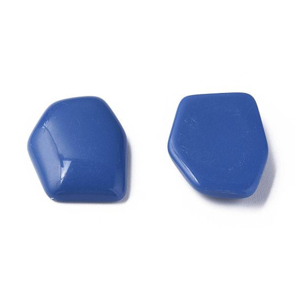 

PandaHall Opaque Acrylic Cabochons, Irregular Hexagon, Royal Blue, 25.5x19.5x5.5mm, about 253pcs/500g Acrylic Hexagon