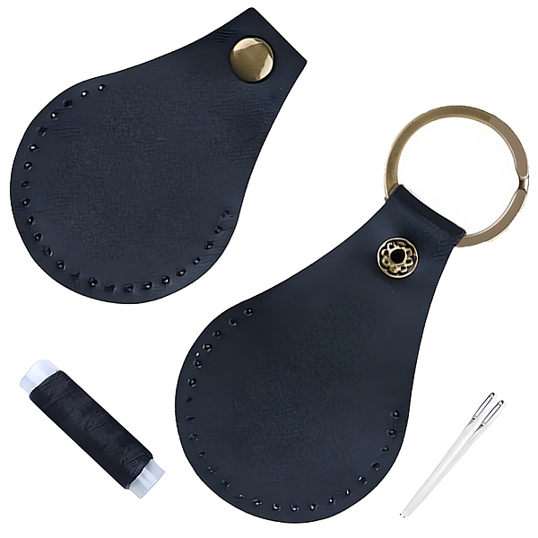 1 porte-clés en cuir