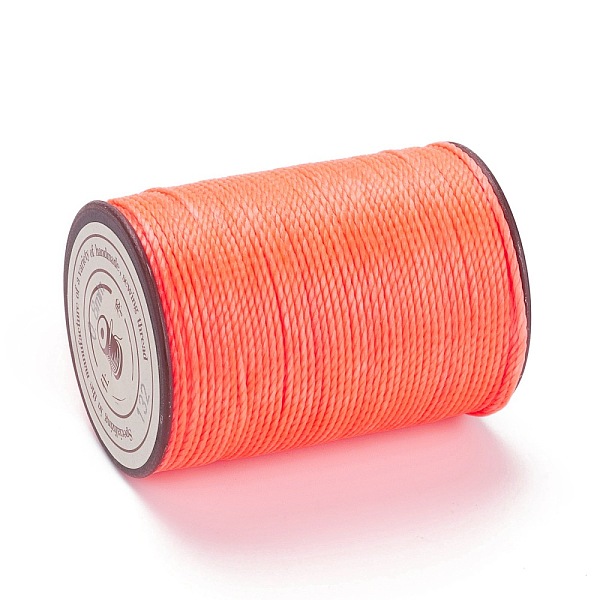 

PandaHall Round Waxed Polyester Thread String, Micro Macrame Cord, Twisted Cord, for Leather Sewing Stitching, Tomato, 0.8mm, about 54.68..., Red