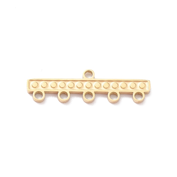 

PandaHall 304 Stainless Steel Chandeller Components Links, 6-Loop Connector, Rectangle, Golden, 5x19x1mm, Hole: 1.2mm 304 Stainless Steel...