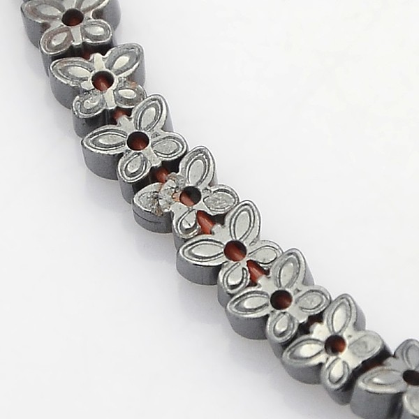 

PandaHall Electroplate Non-magnetic Synthetic Hematite Beads Strands, Butterfly, Black Plated, 4x4x2mm, Hole: 0.5mm, about 129pcs/strand...