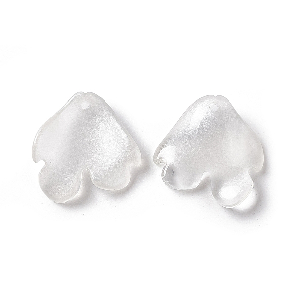 

PandaHall Electroplate Glass Pendant, Flower Petal, WhiteSmoke, 20x19x4mm, Hole: 1.2mm Glass Flower White