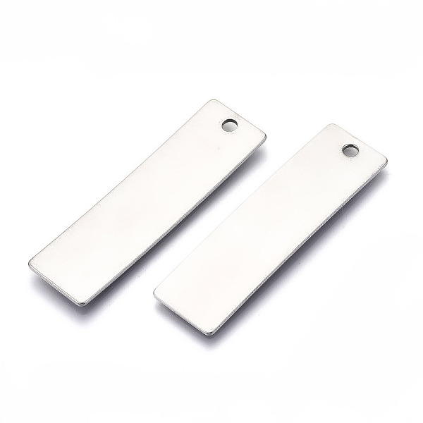 

PandaHall 201 Stainless Steel Pendants, Stamping Blank Tag, Rectangle, Stainless Steel Color, 45x13x1mm, Hole: 2mm 201 Stainless Steel...