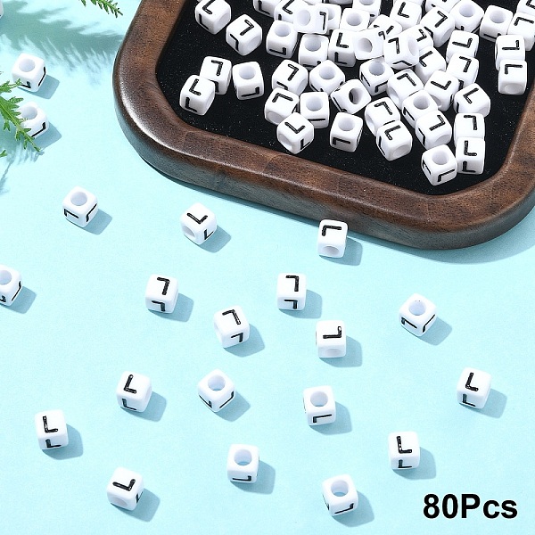 アクリル横穴レタービーズ