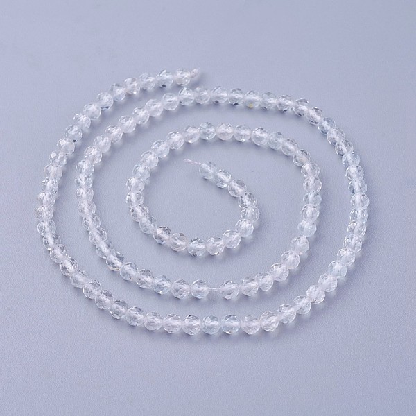 Natural White Topaz Beads Strands