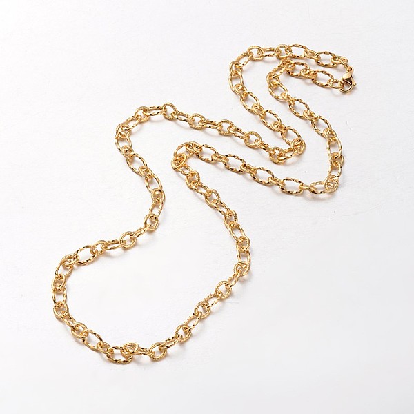 Текстурированные ожерелья-цепочки унисекс 304 из нержавеющей стали