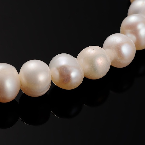 

PandaHall Natural Cultured Freshwater Pearl Beads Strands, Round, PeachPuff, 6~7mm, Hole: 0.8mm, about 60pcs/strand, 13.98 inch Pearl Round..., Brown