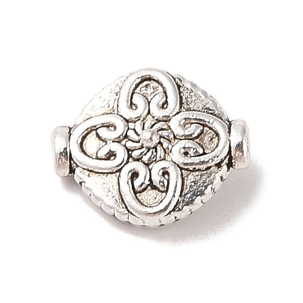 

PandaHall Tibetan Style Alloy Beads, Cadmium Free & Lead Free, Flat Round, Antique Silver, 13x15x5.5mm, Hole: 1.4mm Alloy Flat Round