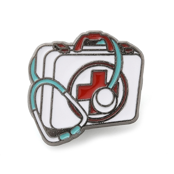 

PandaHall Medical Theme Enamel Pins, Gunmetal Alloy Badge for Women, Box, 20x20x1.4mm Alloy+Enamel Box