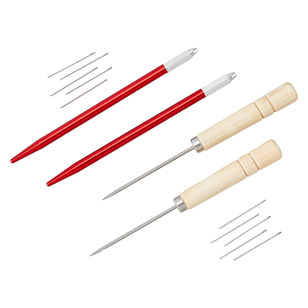 

PandaHall DICOSMETIC 2Pcs Doll Hair Rooting Holders Wood Metal DIY Doll Wig Tool 2pcs Wood Awls 10pcs Ventilating Needles 2pcs Crochet Hooks..., Orange