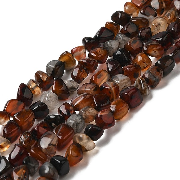 

PandaHall Natural Agate Beads Strands, Nuggets, Tumbled Stone, Dyed & Heated, Saddle Brown, 5~11x5~12x5~11mm, Hole: 1~1.4mm, about...
