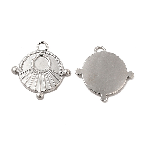 

PandaHall 304 Stainless Steel Pendant Cabochons Settings, Flat Round, Stainless Steel Color, Tray: 4mm , 16.5x16x1.5mm, Hole: 1.6mm 304...