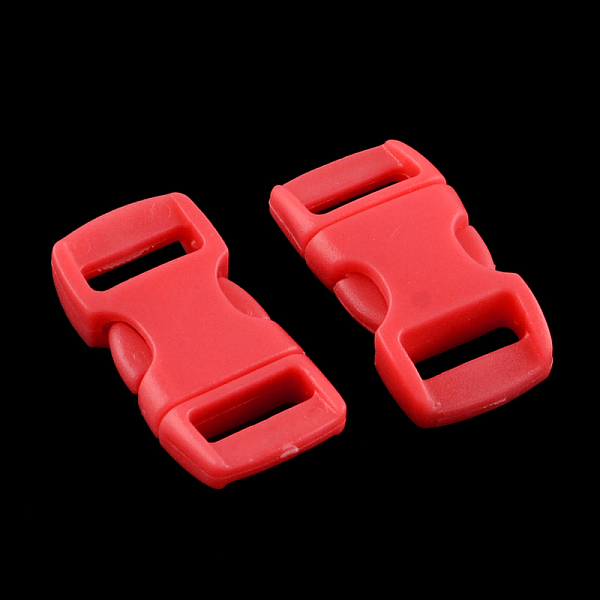 

PandaHall POM Plastic Side Release Buckles, Survival Bracelet Clasps, Red, 29x15x6mm, Hole: 11x3.5mm Plastic Red