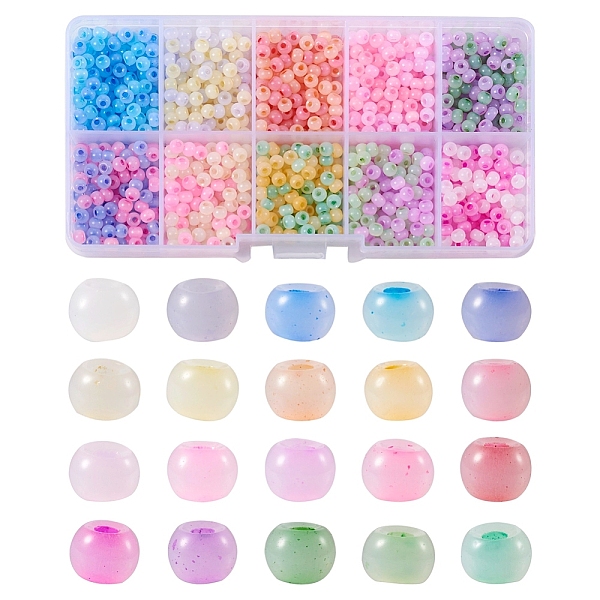 

PandaHall 1500Pcs 20 Colors Handmade Lampwork Beads, Rondelle, Mixed Color, 4x2.5mm, Hole: 1mm, 5g, about 75pcs/color Lampwork Rondelle..., Multicolor