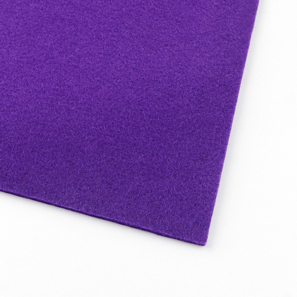 

PandaHall Non Woven Fabric Embroidery Needle Felt for DIY Crafts, Dark Violet, 30x30x0.2~0.3cm, 10pcs/bag Cloth Purple