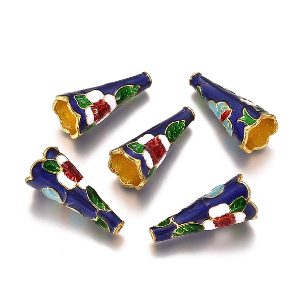 Alloy Enamel Bead Cones