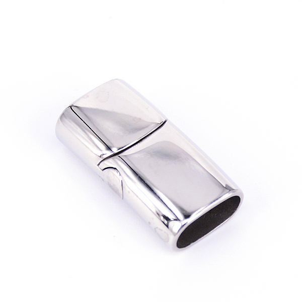 

PandaHall 316 Stainless Steel Magnetic Clasps, Stainless Steel Color, 28.5x14.5x8.5mm, Hole: 6.5x12.5mm Stainless Steel Rectangle