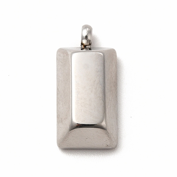 

PandaHall 304 Stainless Steel Pendants, With Jump Rings, Rectangle, Stainless Steel Color, 15.5x7.5x5mm, Hole: 1.8mm 304 Stainless Steel...