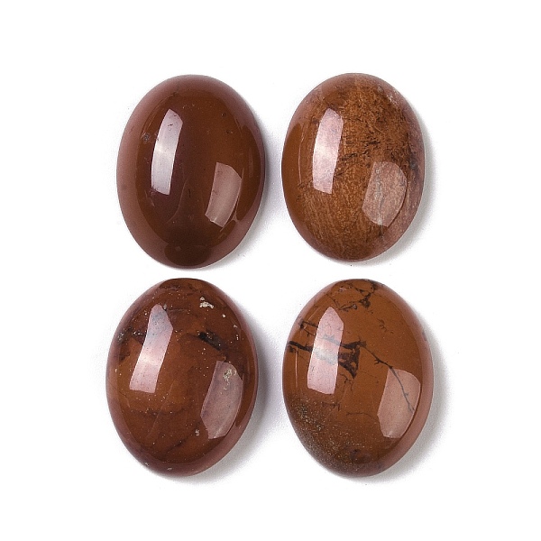 

PandaHall Natural Red Jasper Cabochons, Oval, 20~20.8x15~15.5x5.8~6.5mm Red Jasper Oval