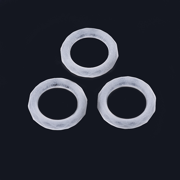

PandaHall Transparent Frosted Acrylic Linking Rings, WhiteSmoke, 23x4.5mm, about 525pcs/500g Acrylic Ring White