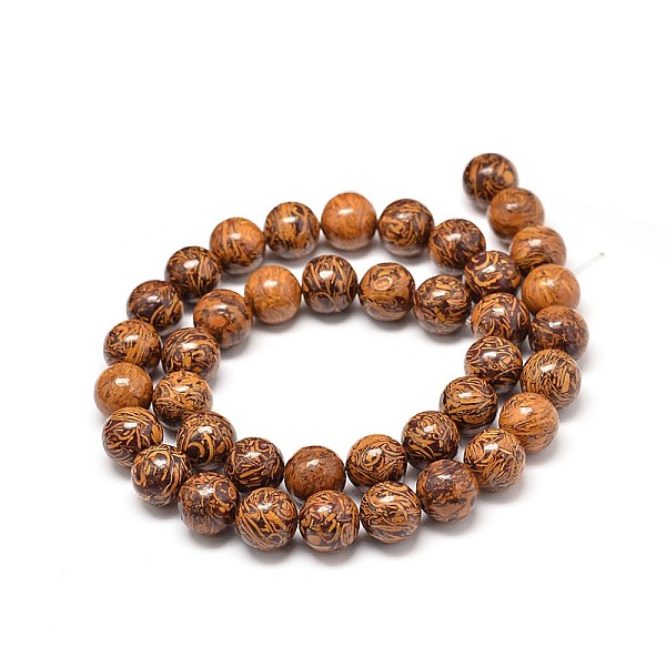 

PandaHall Natural Elephant Skin Jasper/Miriam Stone/Calligraphy Stone Bead Strands, Round, 6mm, Hole: 1mm, about 58pcs/strand, 15.5 inch...