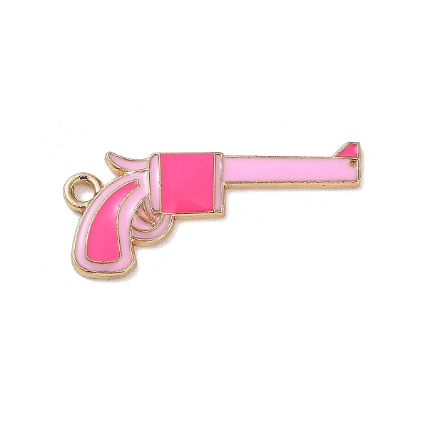 

PandaHall West Cowboy Theme Golden Plated Alloy Enamel Pendants, Gun, 31x16x2mm, Hole: 1.8mm Alloy+Enamel Tool