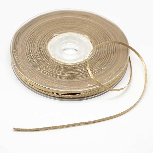 

PandaHall Silver Thread Grosgrain Ribbon for Wedding Festival Decoration, Tan, 1/4 inch(6mm), 1/4 inch, about 100yards/roll(91.44m/roll)..., Orange