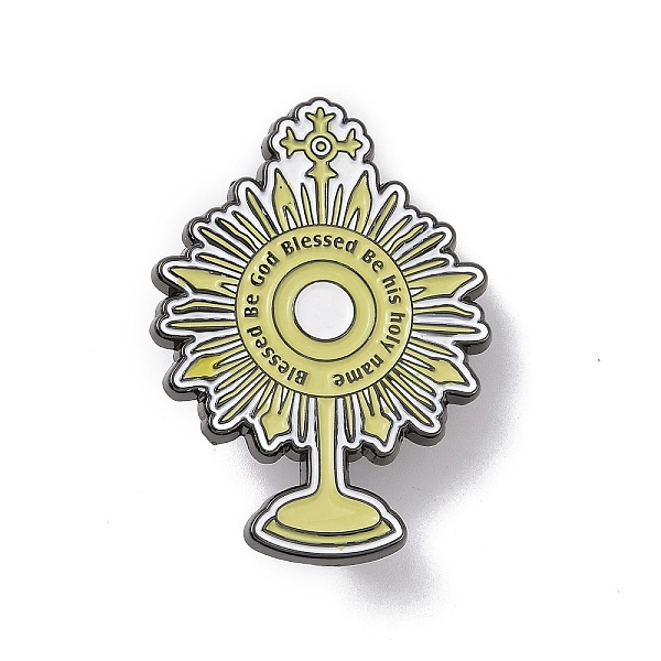 Monstrance Alloy Enamel Pin Brooch