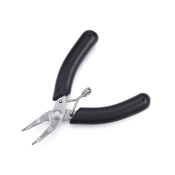 

PandaHall 40cr13 Stainless Steel Bent Nose Pliers, Mini Jewelry Pliers, Stainless Steel Color, 9.4x8x1.2cm Stainless Steel