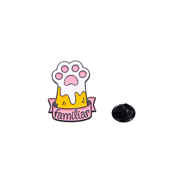 

PandaHall Lovely Cat Paw Print Clothes Decorations Bag Accessories, Alloy Enamel Badge Pins, Cute Cartoon Brooch for Women, White, 30x23mm...