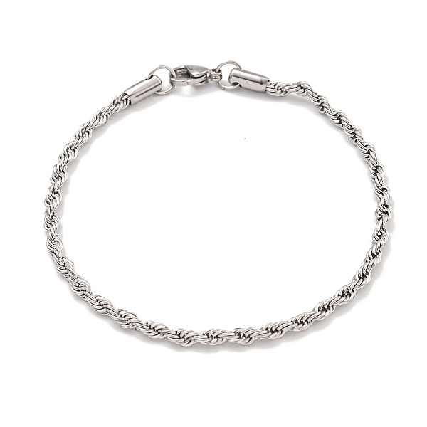 Anlaufgeschützte 3mm 304 Edelstahl Seilkettenarmbänder Für Damen