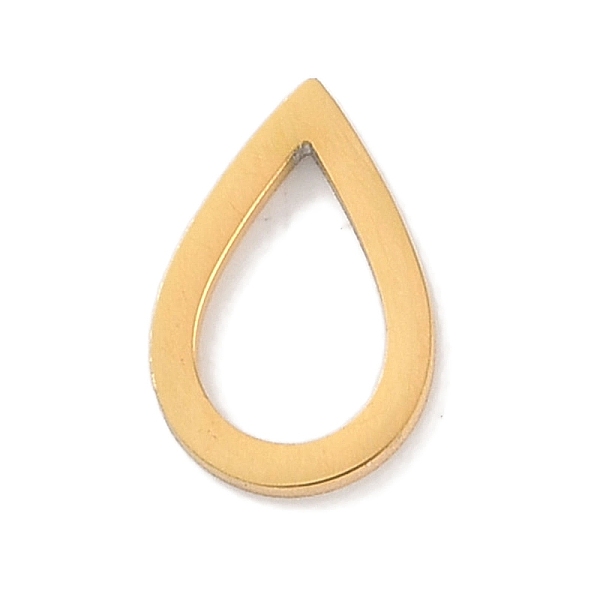 

PandaHall Golden Plated 304 Stainless Steel Charms, Laser Cut, Teardrop, 10x7x1mm 304 Stainless Steel Teardrop