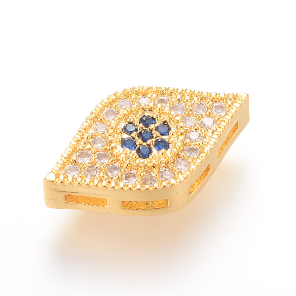 

PandaHall Brass Micro Pave Cubic Zirconia Pendants, Multi-strand Links, Eye, Golden, 16.9mm Brass+Cubic Zirconia Eye