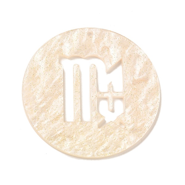 

PandaHall Acrylic Pendants, Starry Sky, Gradient Color, 12 Constellations, Virgo, 55x2mm Acrylic Virgo