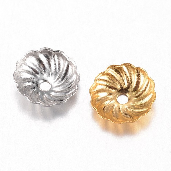 

PandaHall 304 Stainless Steel Bead Caps, Flower, Mixed Color, 7x1.5mm, Hole: 1mm 304 Stainless Steel Multicolor