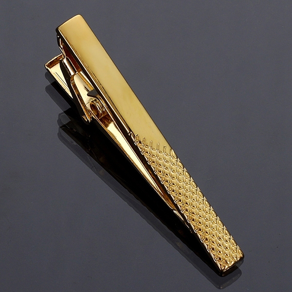 

PandaHall Iron Tie Clips for Men, Golden, 50mm Iron Rectangle