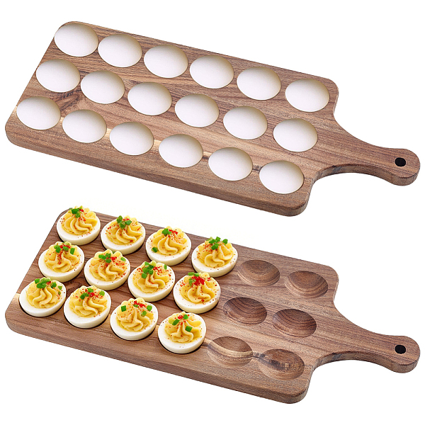 木製の卵トレイ