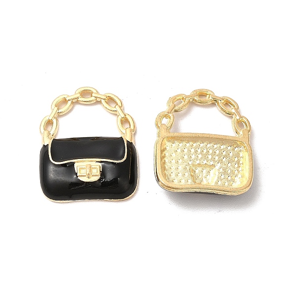 

PandaHall Alloy Enamel Pendants, Cadmium Free & Nickel Free & Lead Free, Golden, Handbag Charm, Black, 19.5x16x4mm, Hole: 6x9mm Alloy+Enamel...