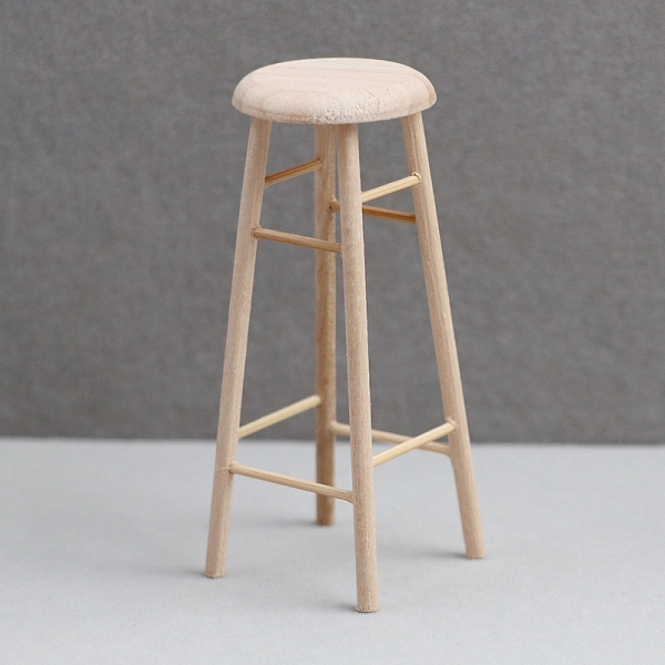 

PandaHall Doll's House Bar Stools, Mini Furniture Model Pieces, Blanched Almond, 77x32mm Wood Furniture & Appliances