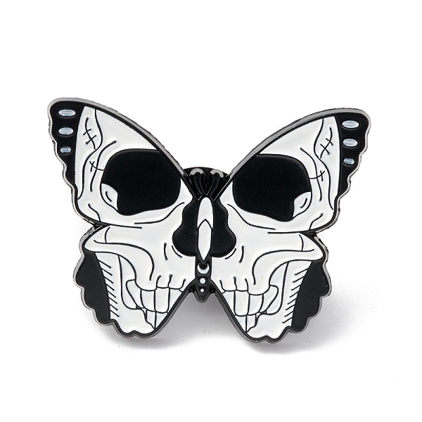 Pin De Esmalte De Mariposa De Calavera