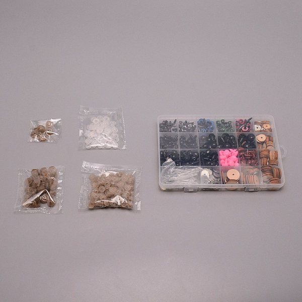 

PandaHall DIY Craft Plastic Doll Eyes & Nose Set, with Donut Plastic Nose Washer, Mixed Shapes, Doll Making Supplies, Mixed Color..., Multicolor