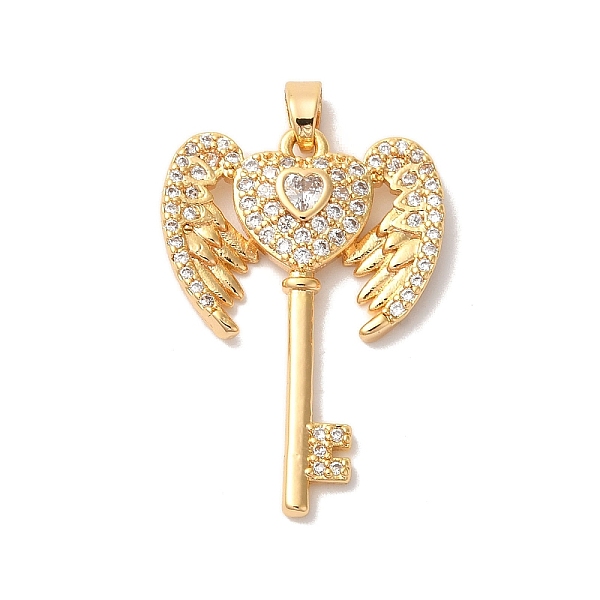 Brass Micro Pave Cl… - image