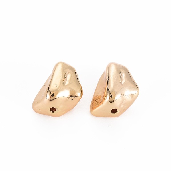 

PandaHall Brass Beads, Nickel Free, Chip, Real 18K Gold Plated, 14x10.5x9.5mm, Hole: 1.2mm Brass Chip