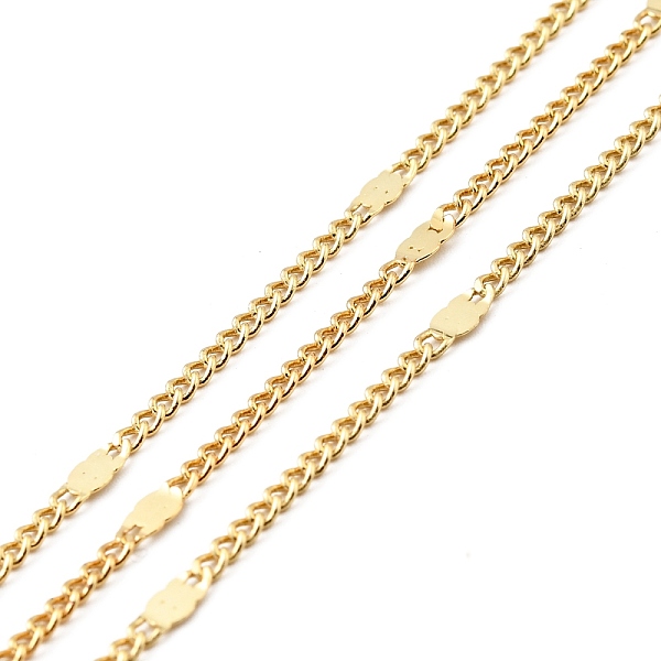 

PandaHall Rack Plating Brass Curb Chains, with Oval Link, Soldered, with Spool, Long-Lasting Plated, Lead Free & Cadmium Free & Nickel Free...