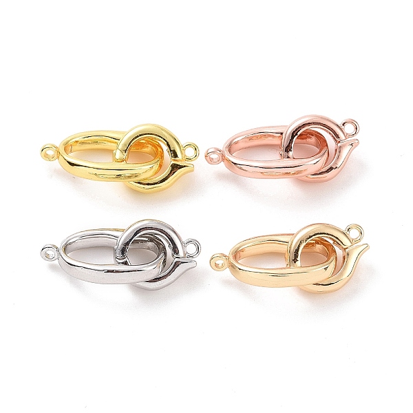 

PandaHall Rack Plating Brass Fold Over Clasps, Long-Lasting Plated, Ring, Mixed Color, Oval Clasp: 20.5x12x3mm, Hole: 1.2mm, Ring Clasp...