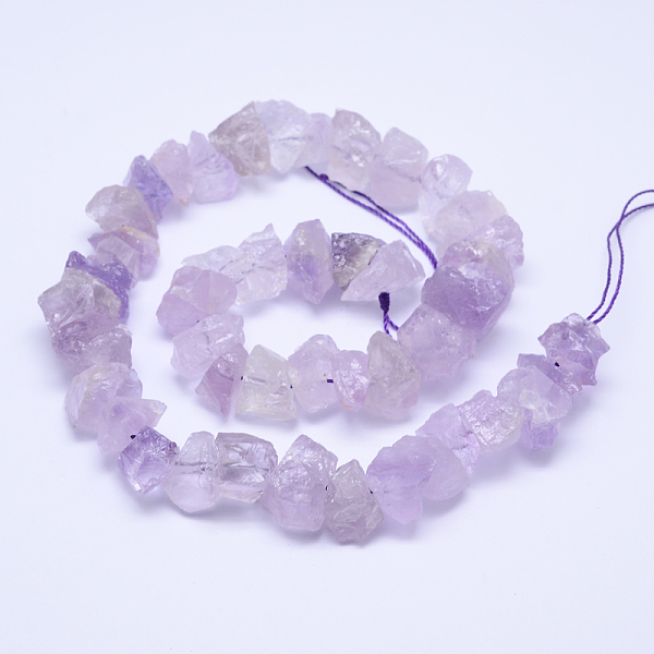 Rauh Roh Natürlichen Amethyst Perle Stränge