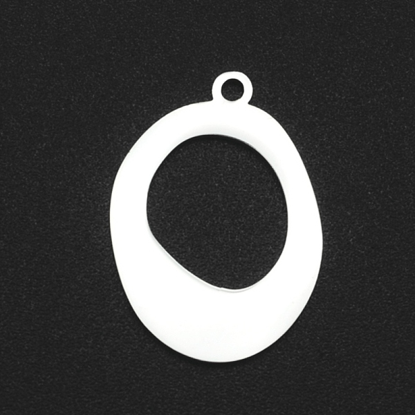 

PandaHall 201 Stainless Steel Pendants, Laser Cut, Hollow, Oval, Stainless Steel Color, 22x16x1mm, Hole: 1.6mm 201 Stainless Steel Oval