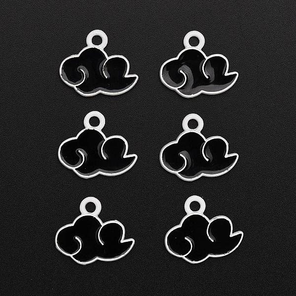 

PandaHall Baking Painted Alloy Enamel Pendants, Cloud, Black, 15.5x18.2x1.5mm, Hole: 2mm Alloy+Enamel Cloud Black